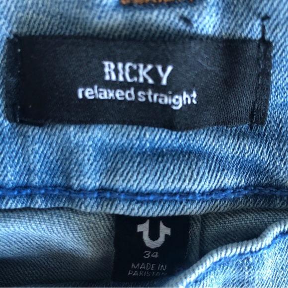 True Religion Ricky Sn Flap Straight Jean W34/L34 - Picture 11 of 11